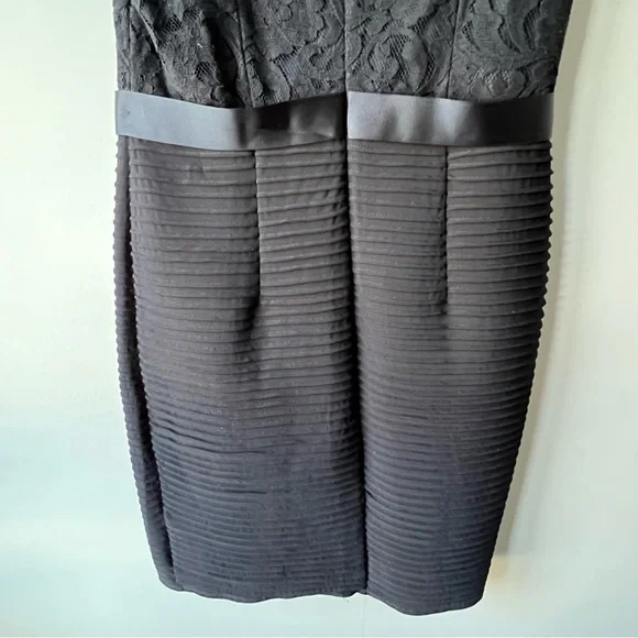 Cleo petite Size Sleeveless Lace V-Neck Cocktail Evening-wear Dress black 12 - Picture 12 of 12